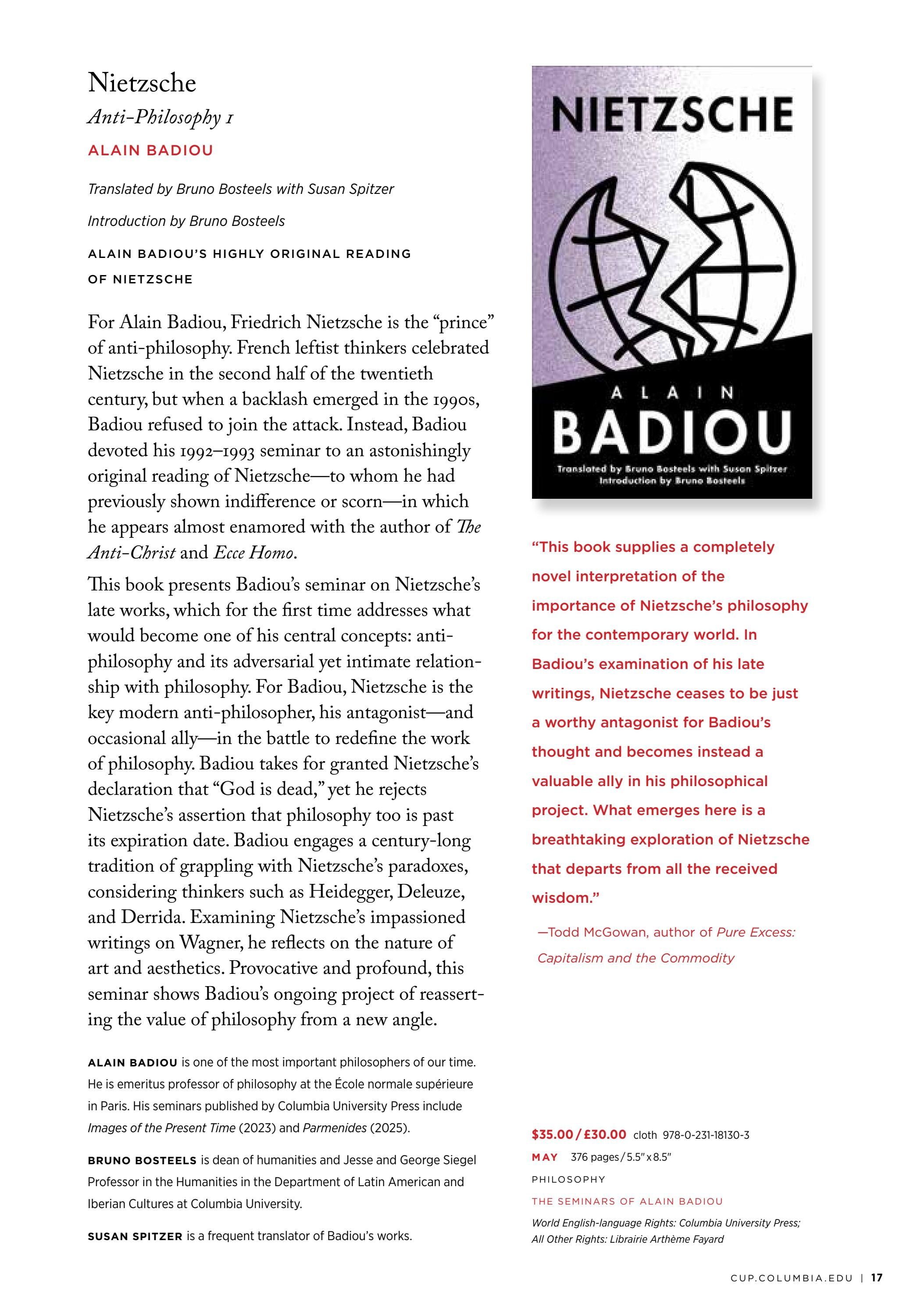 Columbia University Press Spring Catalog Weekly Ad January 1 - December 31, 2026