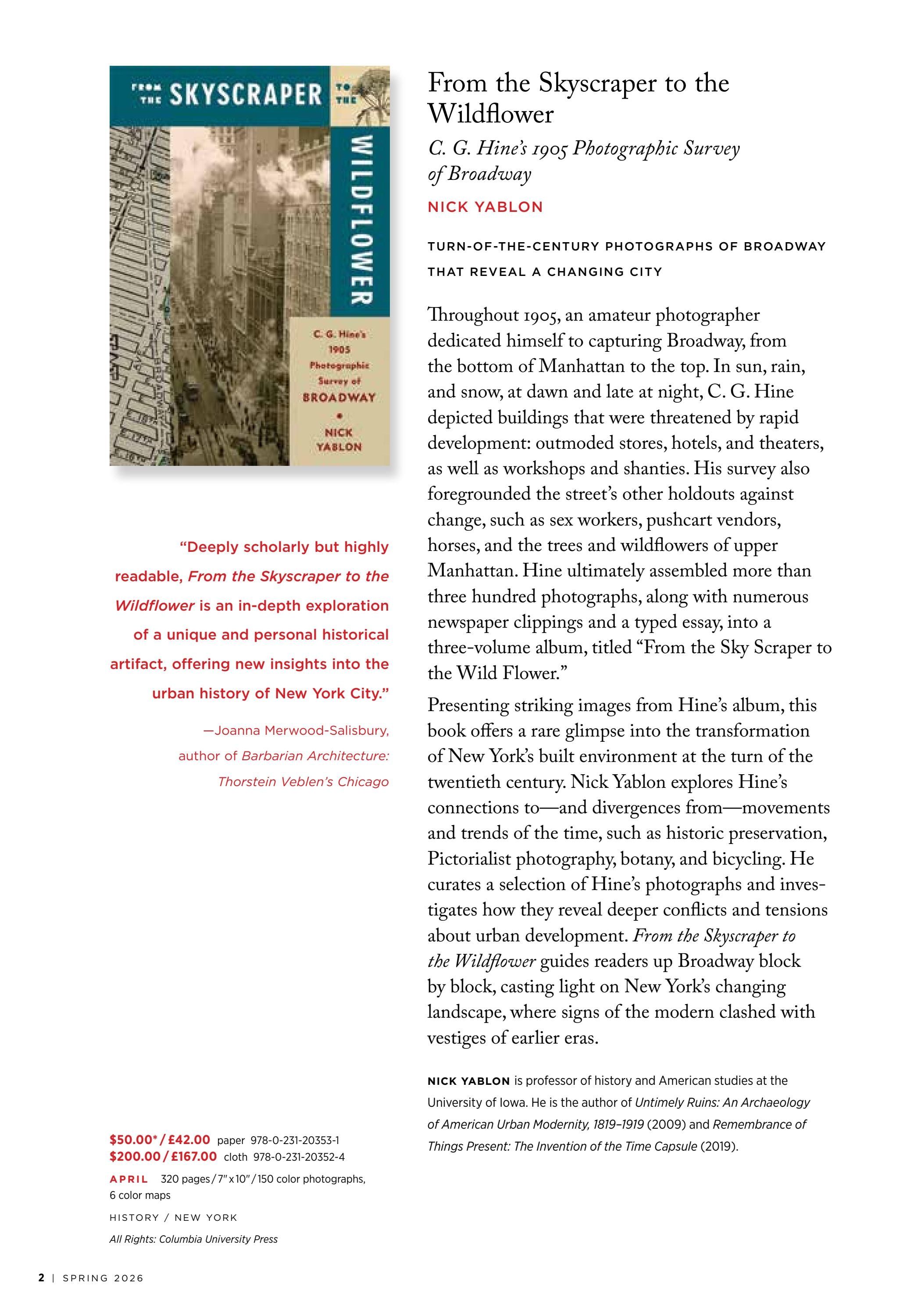 Columbia University Press Spring Catalog Weekly Ad January 1 - December 31, 2026