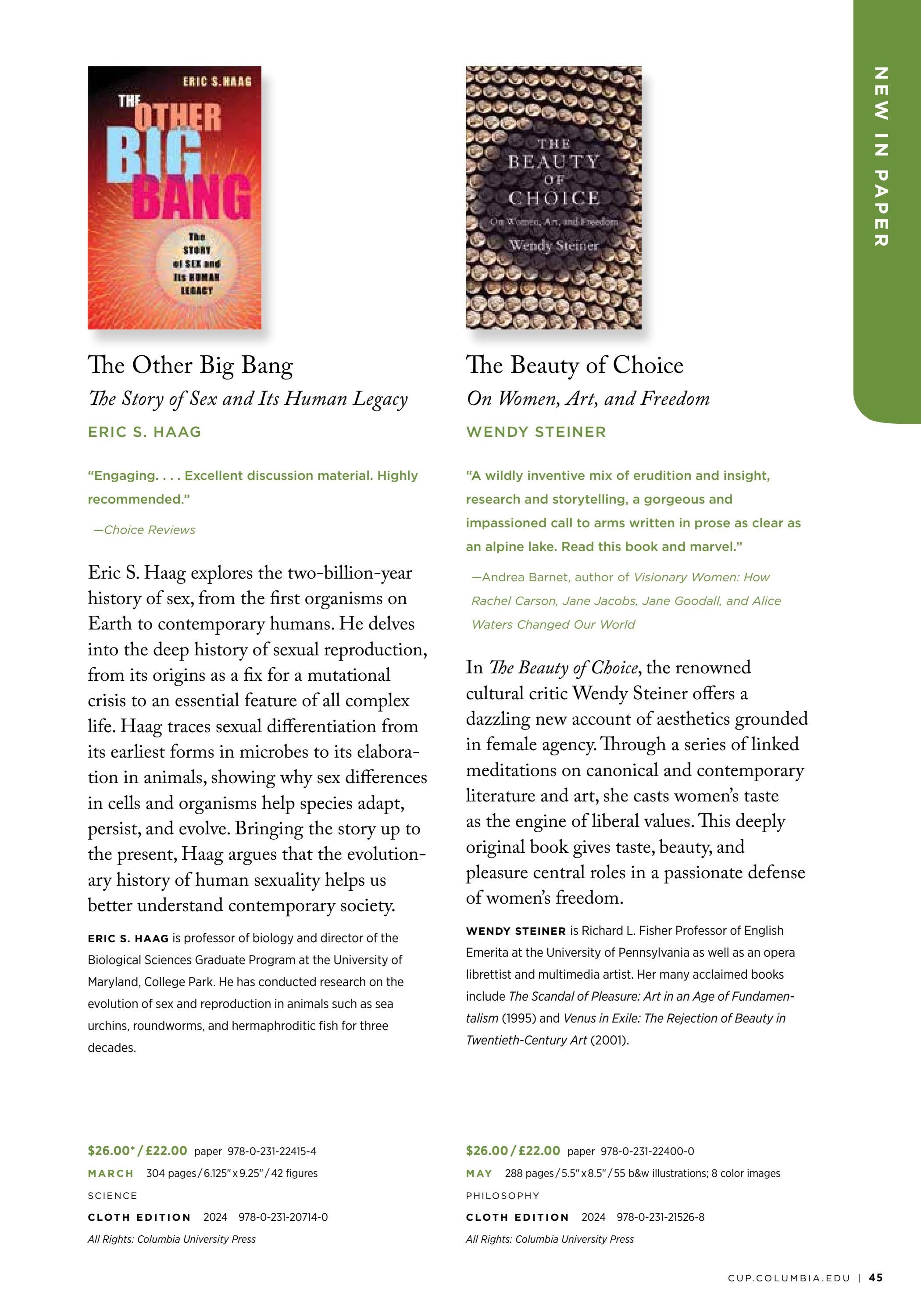 Columbia University Press Spring Catalog Weekly Ad January 1 - December 31, 2026