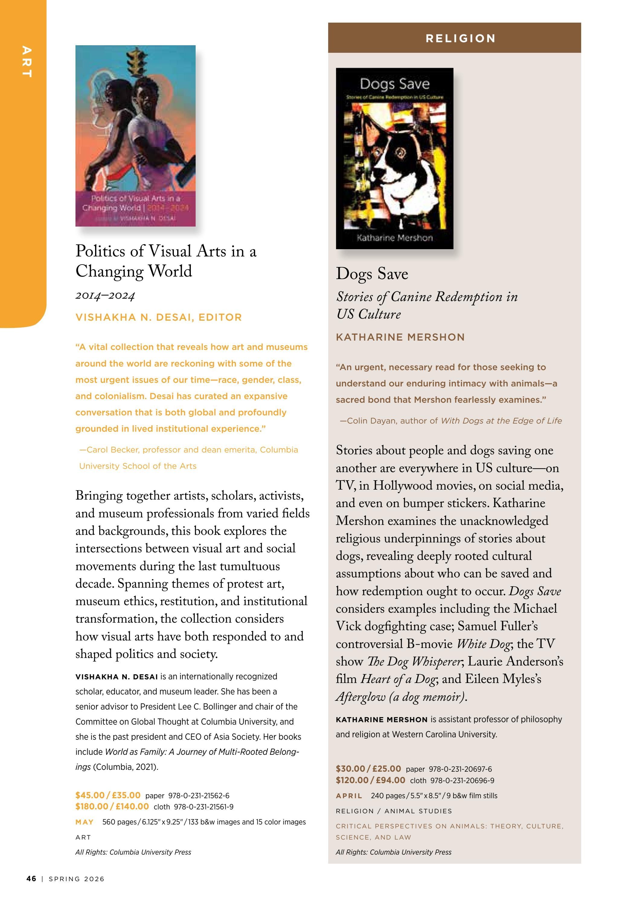 Columbia University Press Spring Catalog Weekly Ad January 1 - December 31, 2026
