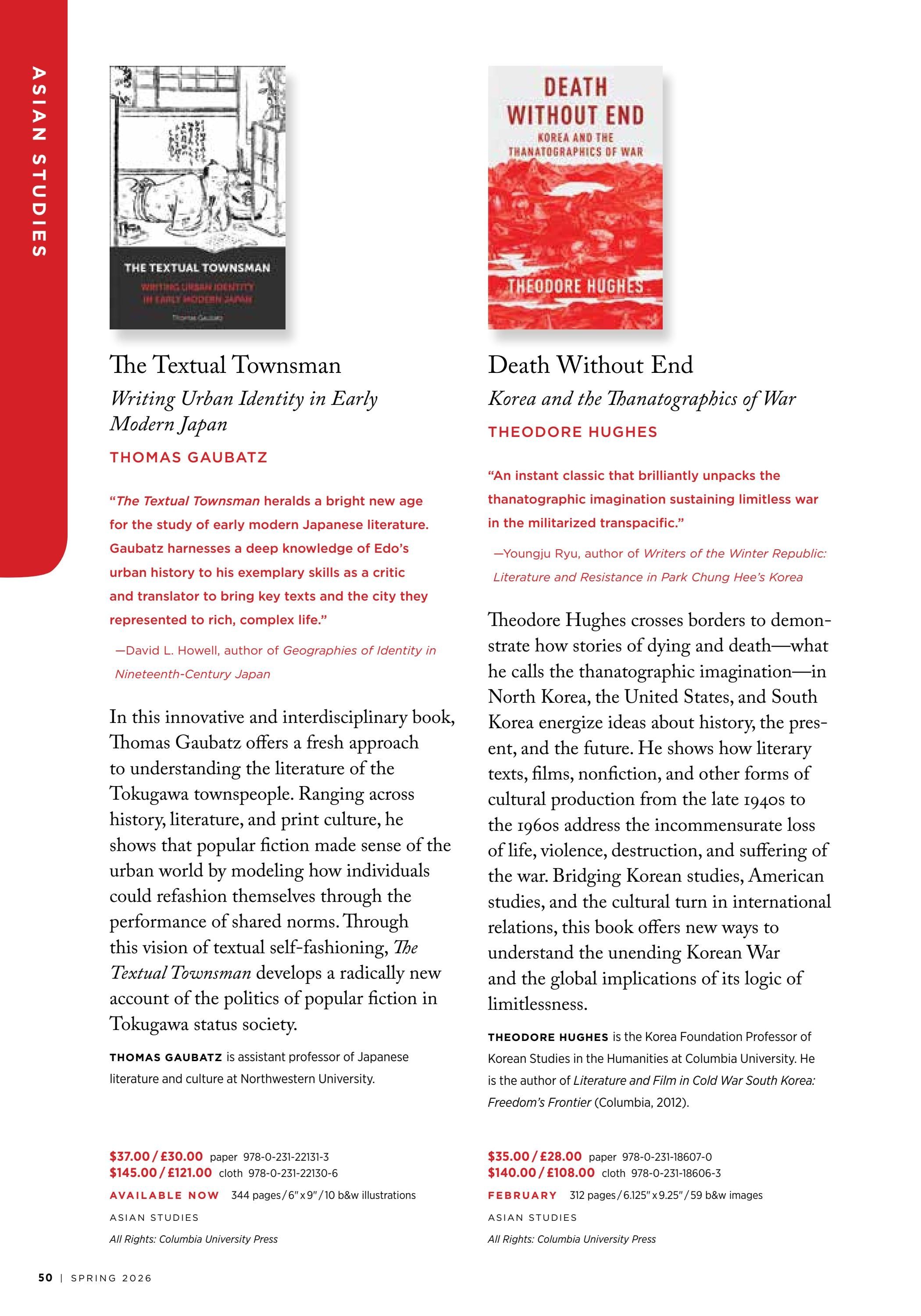 Columbia University Press Spring Catalog Weekly Ad January 1 - December 31, 2026