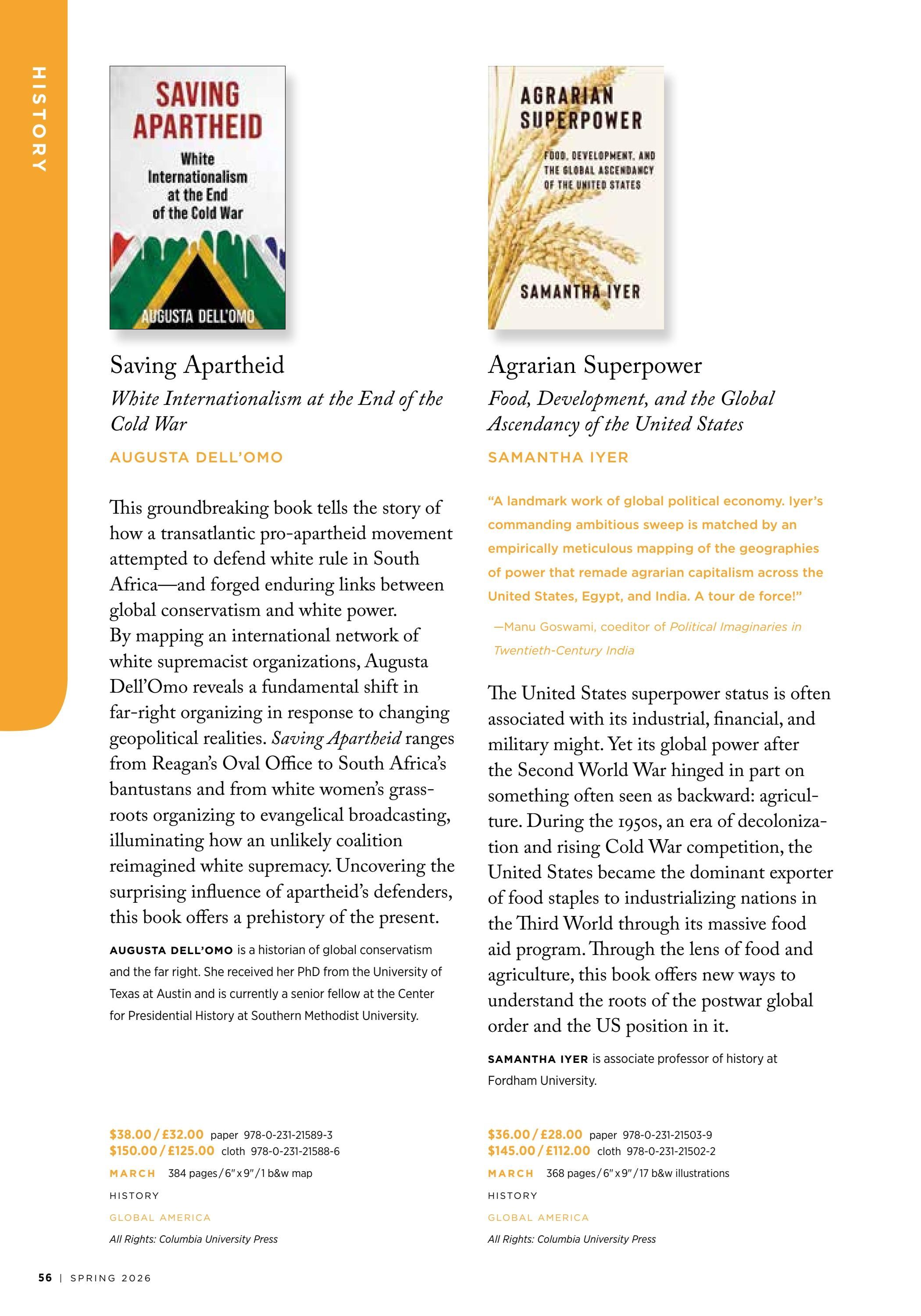 Columbia University Press Spring Catalog Weekly Ad January 1 - December 31, 2026