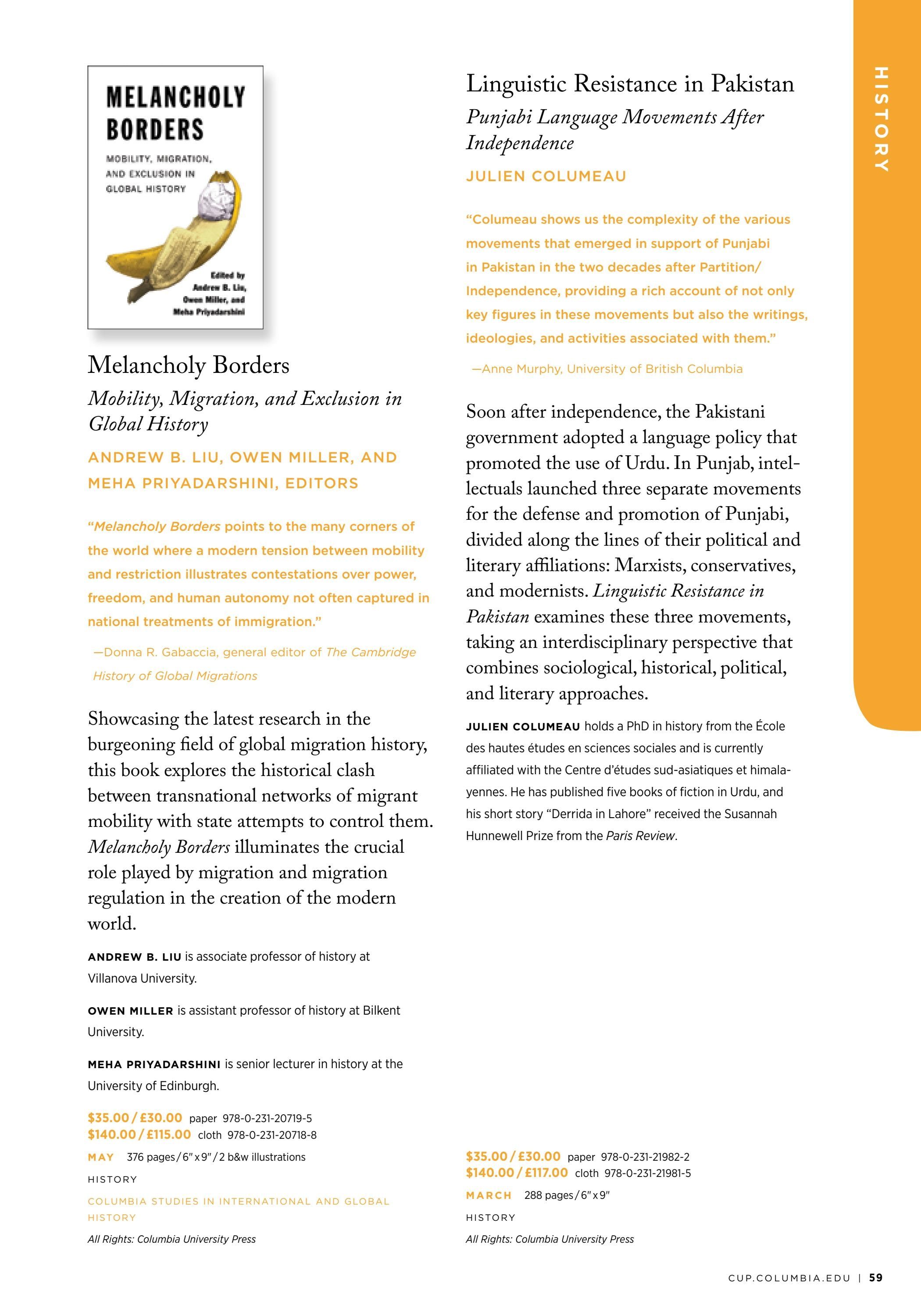 Columbia University Press Spring Catalog Weekly Ad January 1 - December 31, 2026