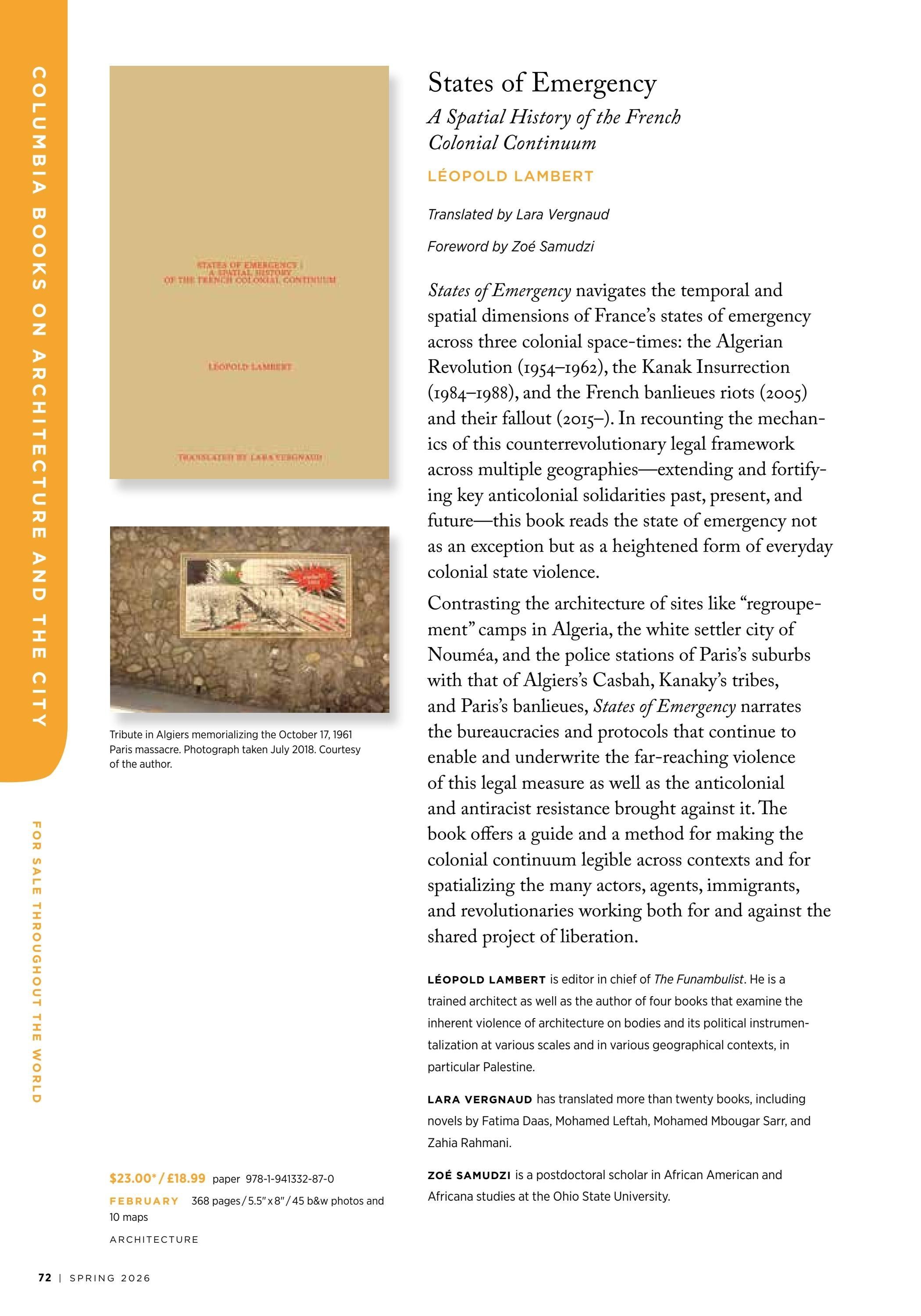 Columbia University Press Spring Catalog Weekly Ad January 1 - December 31, 2026