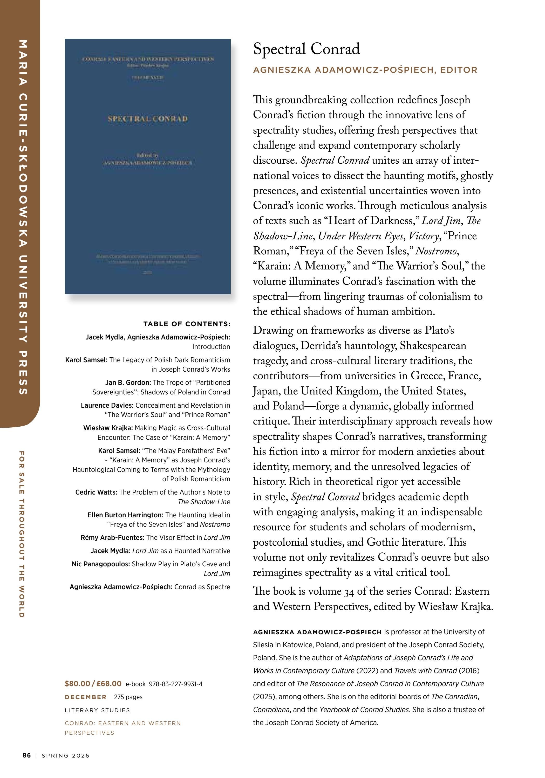Columbia University Press Spring Catalog Weekly Ad January 1 - December 31, 2026