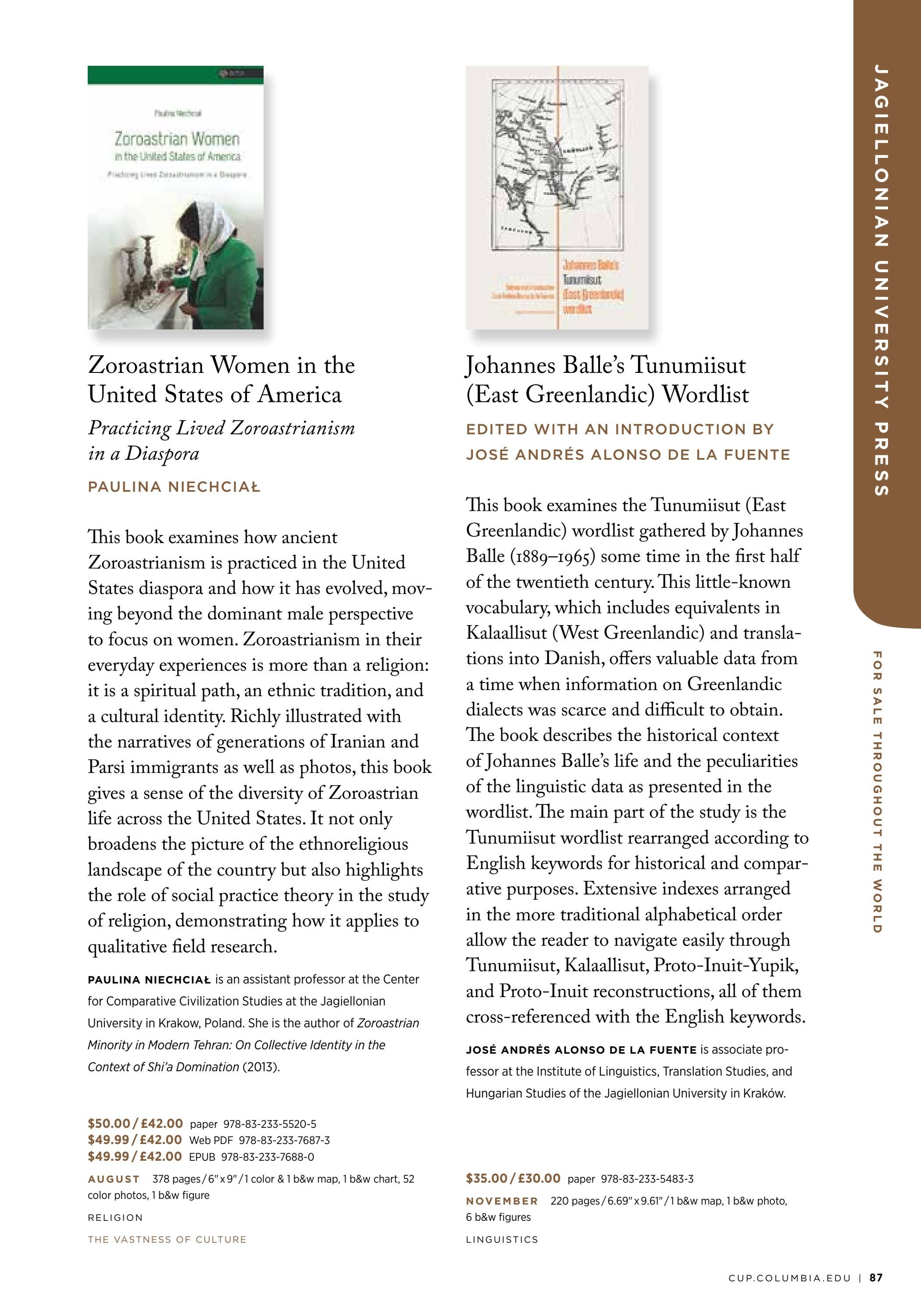 Columbia University Press Spring Catalog Weekly Ad January 1 - December 31, 2026