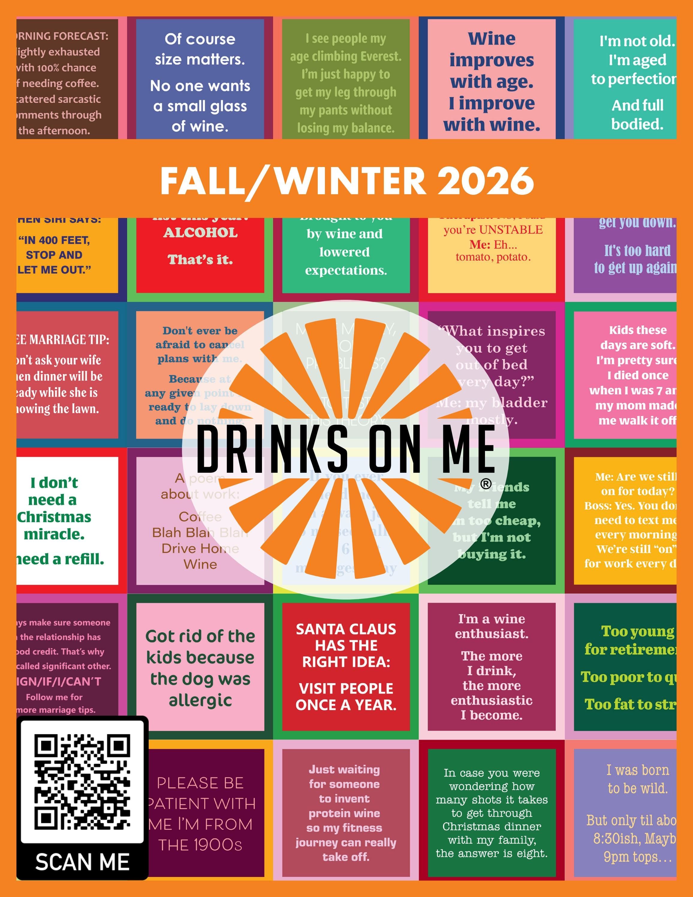 Drinks on Me Fall & Winter 2026 Catalog Weekly Ad January 1 - December 31, 2026