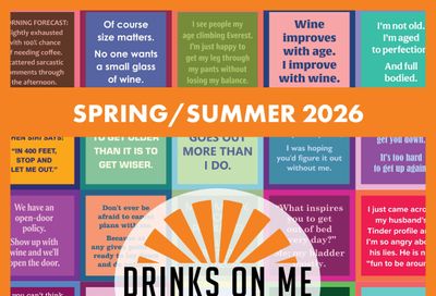 Drinks on Me Spring & Summer 2026 Catalog Weekly Ad January 1 - December 31, 2026