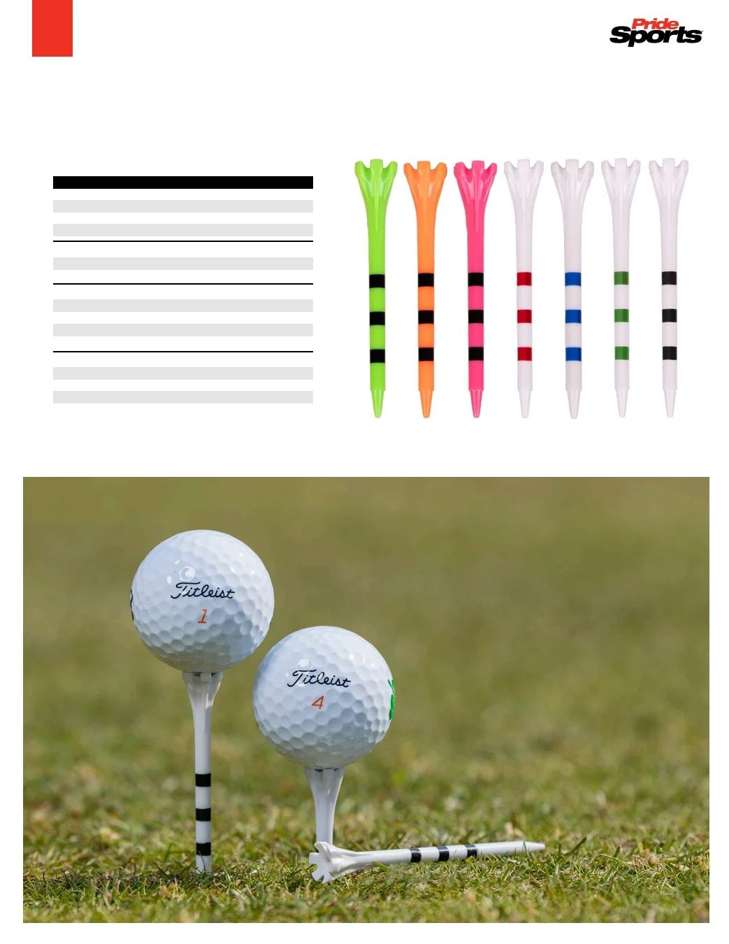 Pride Sports Golf Accessories Catalog Weekly Ad January 1 - December 31, 2026