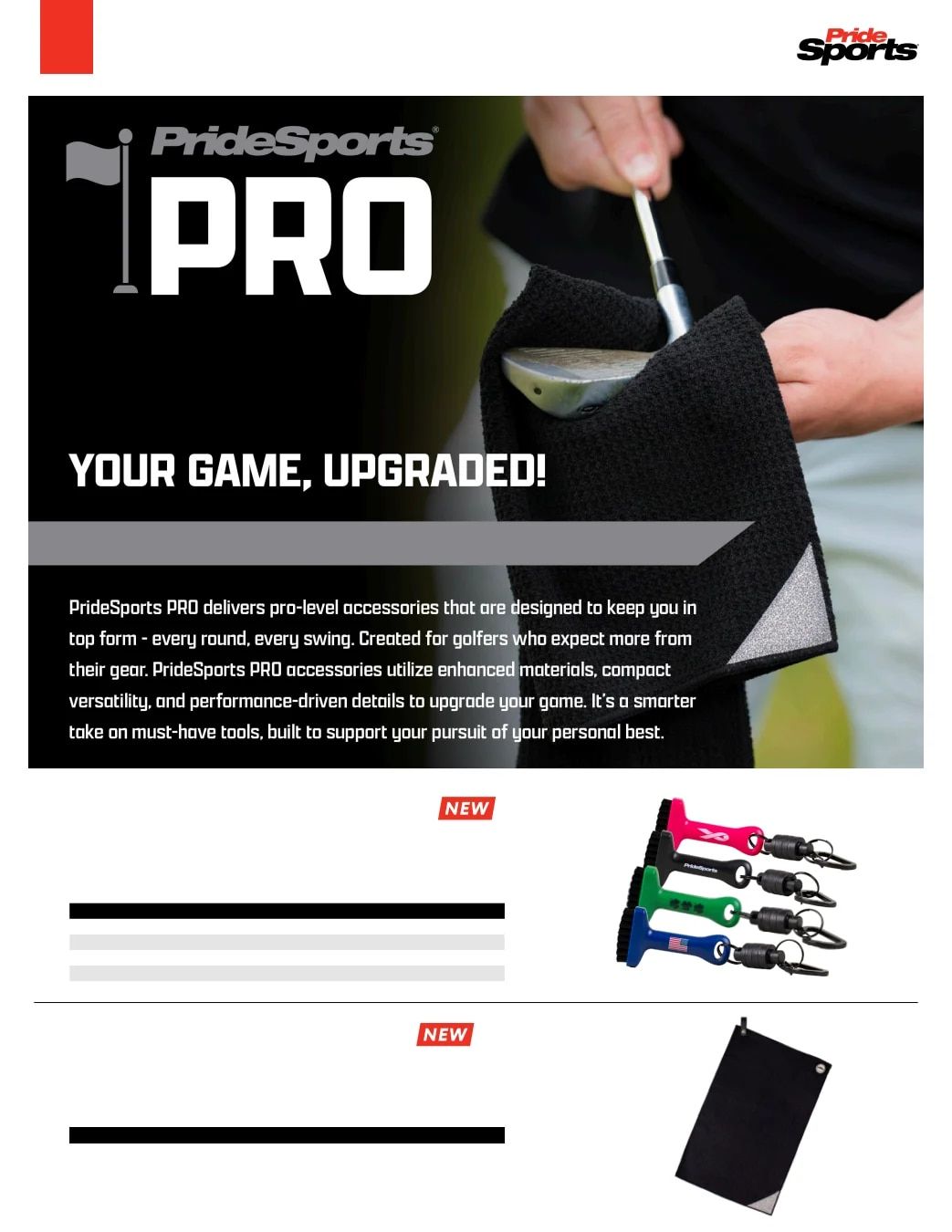 Pride Sports Golf Accessories Catalog Weekly Ad January 1 - December 31, 2026