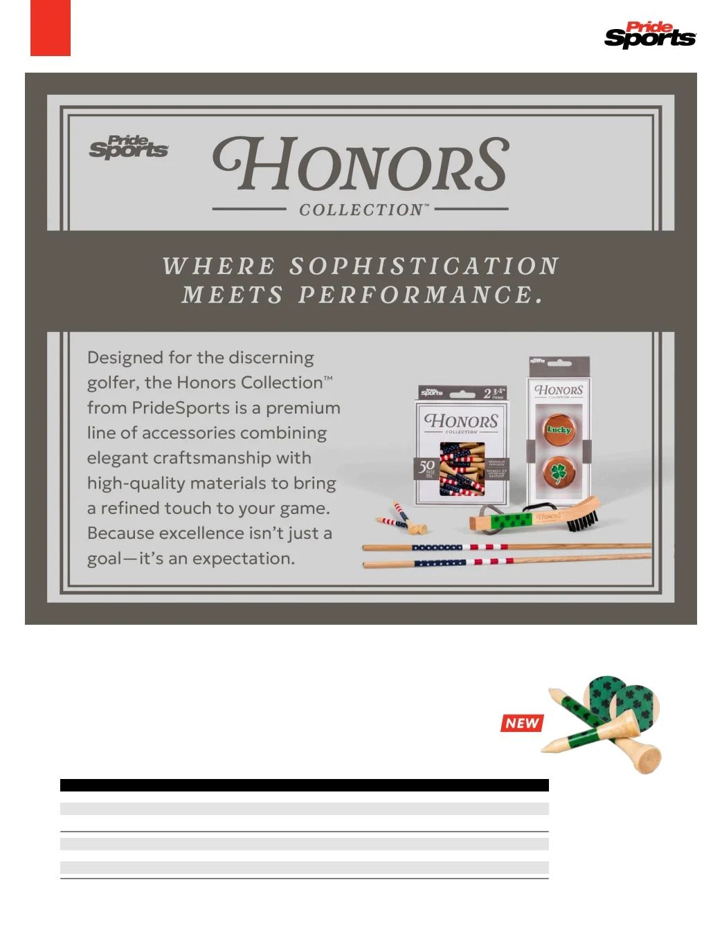 Pride Sports Golf Accessories Catalog Weekly Ad January 1 - December 31, 2026