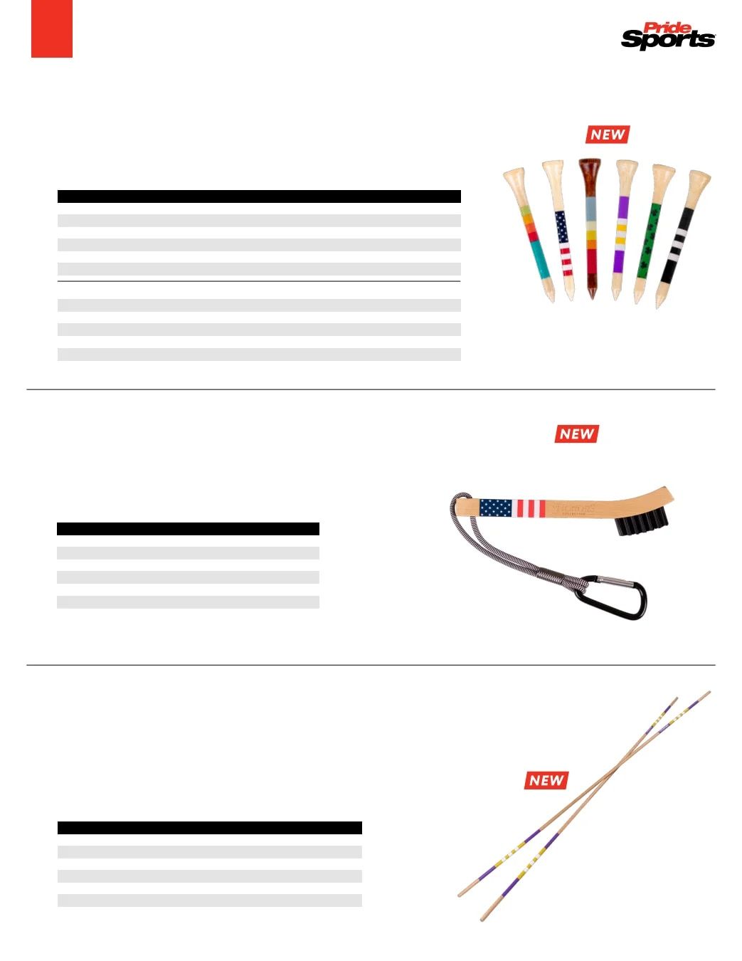 Pride Sports Golf Accessories Catalog Weekly Ad January 1 - December 31, 2026