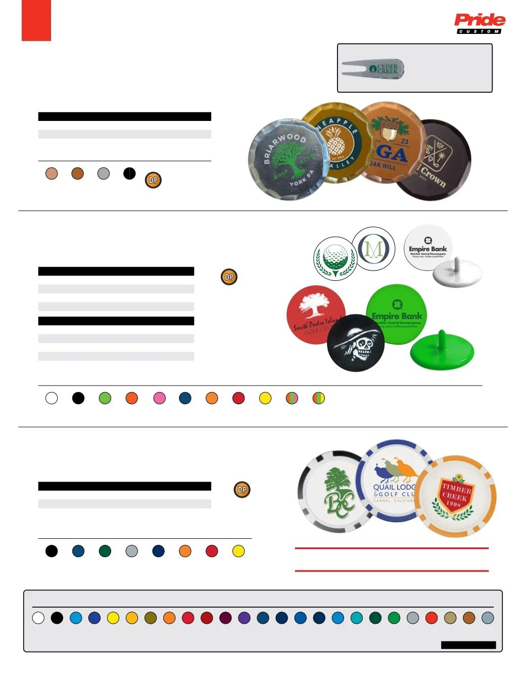Pride Sports Golf Accessories Catalog Weekly Ad January 1 - December 31, 2026