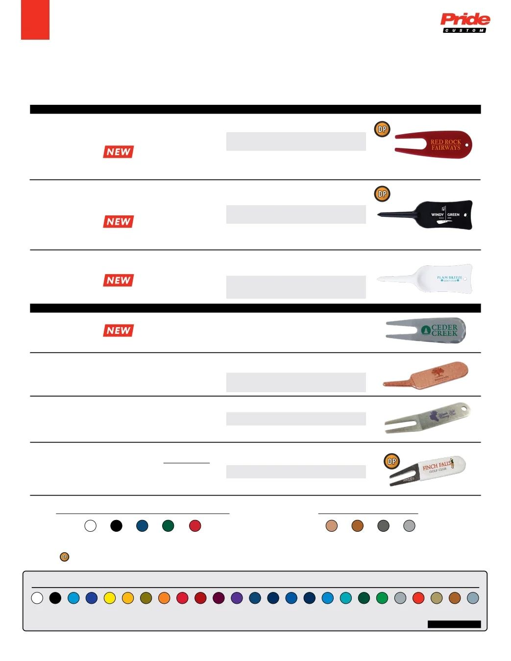Pride Sports Golf Accessories Catalog Weekly Ad January 1 - December 31, 2026