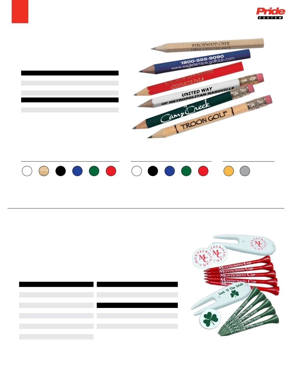 Pride Sports Golf Accessories Catalog Weekly Ad January 1 - December 31, 2026