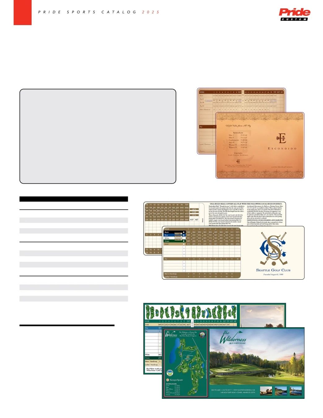 Pride Sports Golf Accessories Catalog Weekly Ad January 1 - December 31, 2026