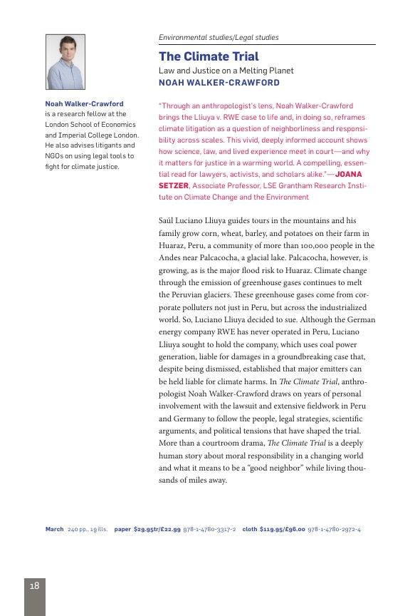 Duke University Press Spring 2026 Catalog Weekly Ad December 31, 2025 - December 31, 2026