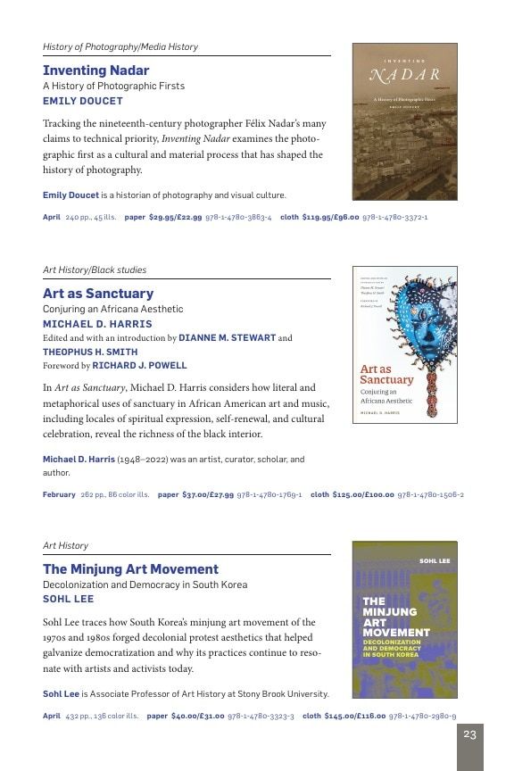 Duke University Press Spring 2026 Catalog Weekly Ad December 31, 2025 - December 31, 2026