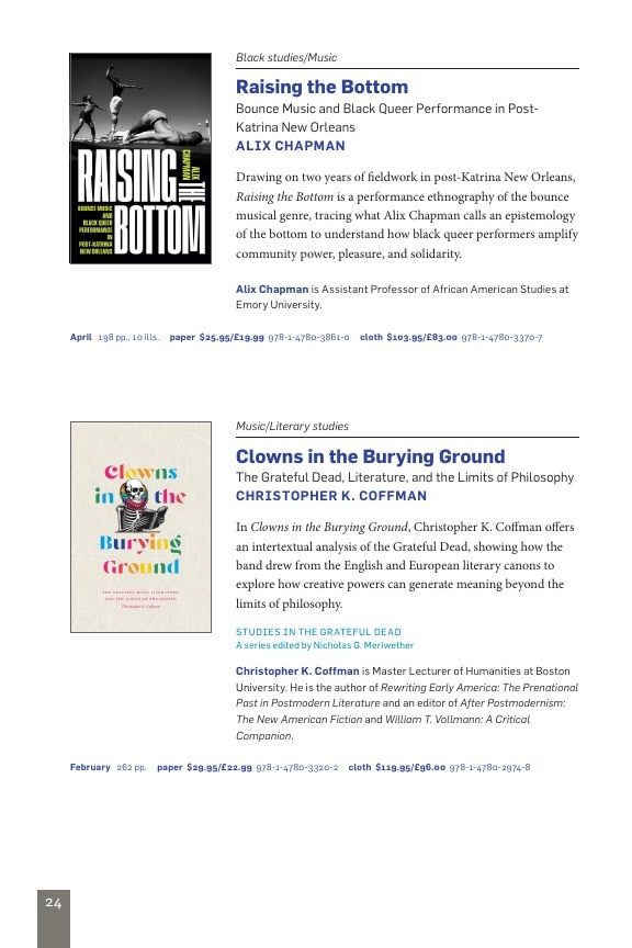 Duke University Press Spring 2026 Catalog Weekly Ad December 31, 2025 - December 31, 2026