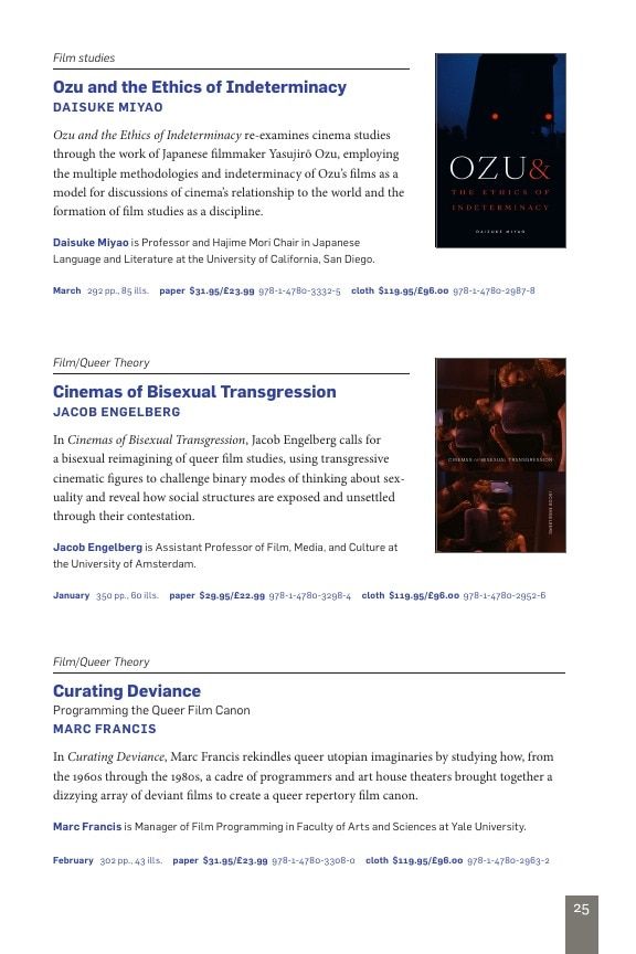Duke University Press Spring 2026 Catalog Weekly Ad December 31, 2025 - December 31, 2026