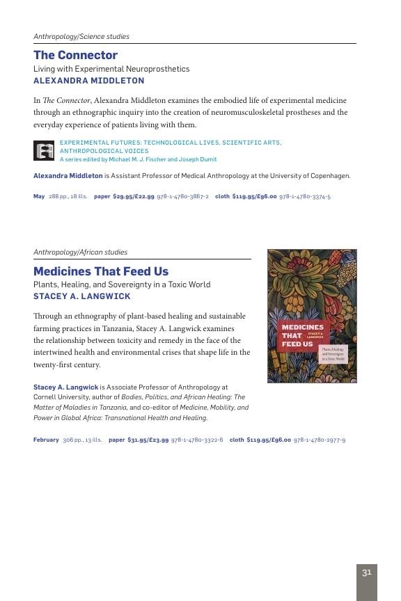 Duke University Press Spring 2026 Catalog Weekly Ad December 31, 2025 - December 31, 2026