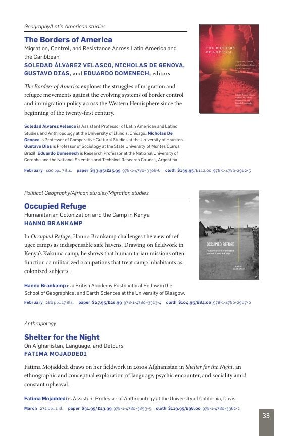 Duke University Press Spring 2026 Catalog Weekly Ad December 31, 2025 - December 31, 2026
