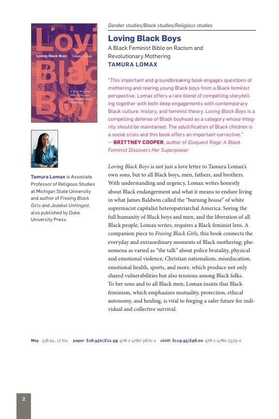 Duke University Press Spring 2026 Catalog Weekly Ad December 31, 2025 - December 31, 2026