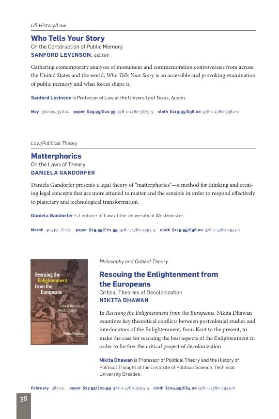 Duke University Press Spring 2026 Catalog Weekly Ad December 31, 2025 - December 31, 2026