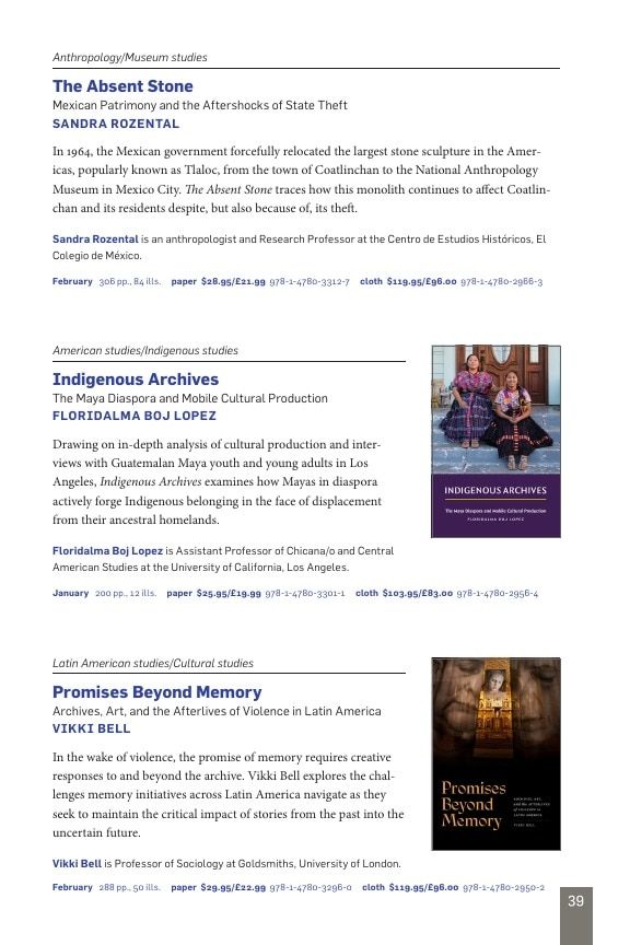 Duke University Press Spring 2026 Catalog Weekly Ad December 31, 2025 - December 31, 2026