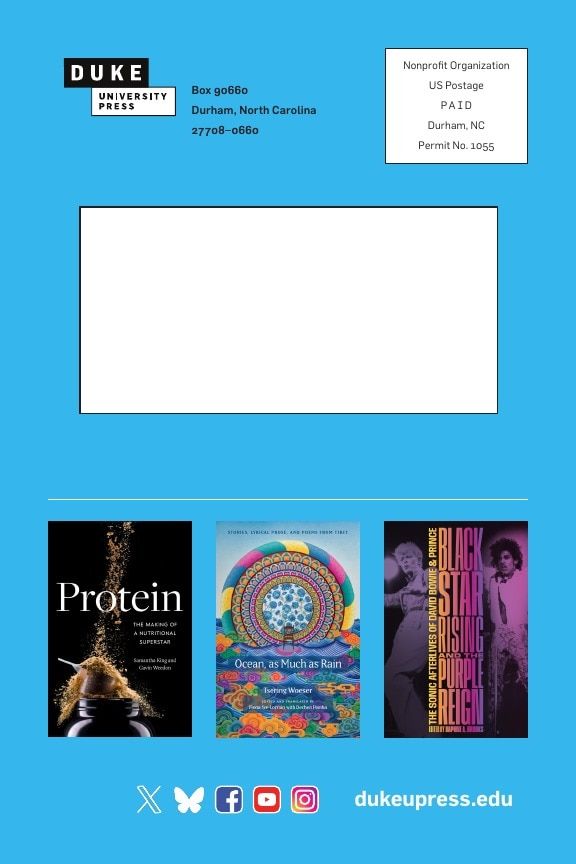Duke University Press Spring 2026 Catalog Weekly Ad December 31, 2025 - December 31, 2026