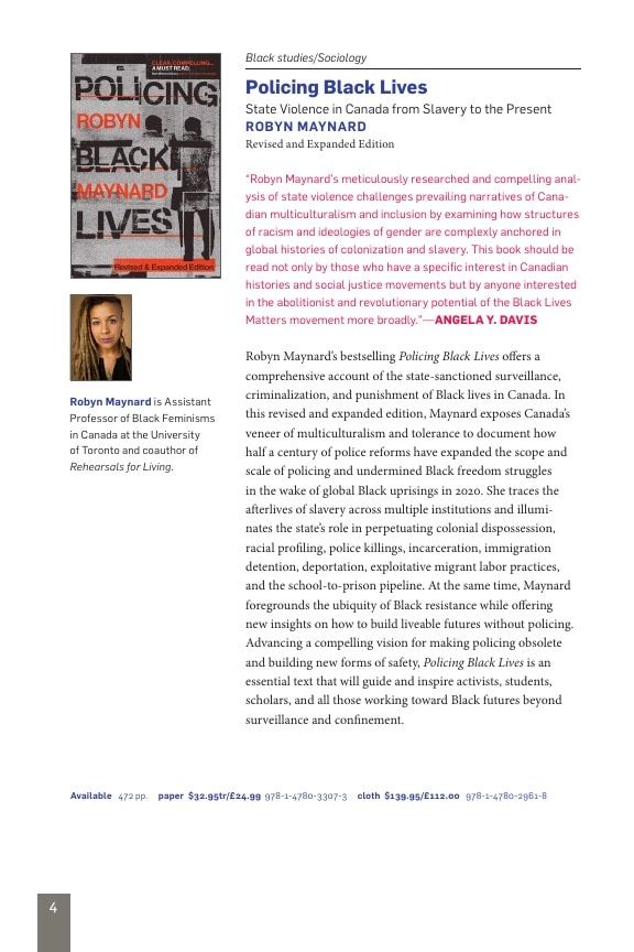 Duke University Press Spring 2026 Catalog Weekly Ad December 31, 2025 - December 31, 2026