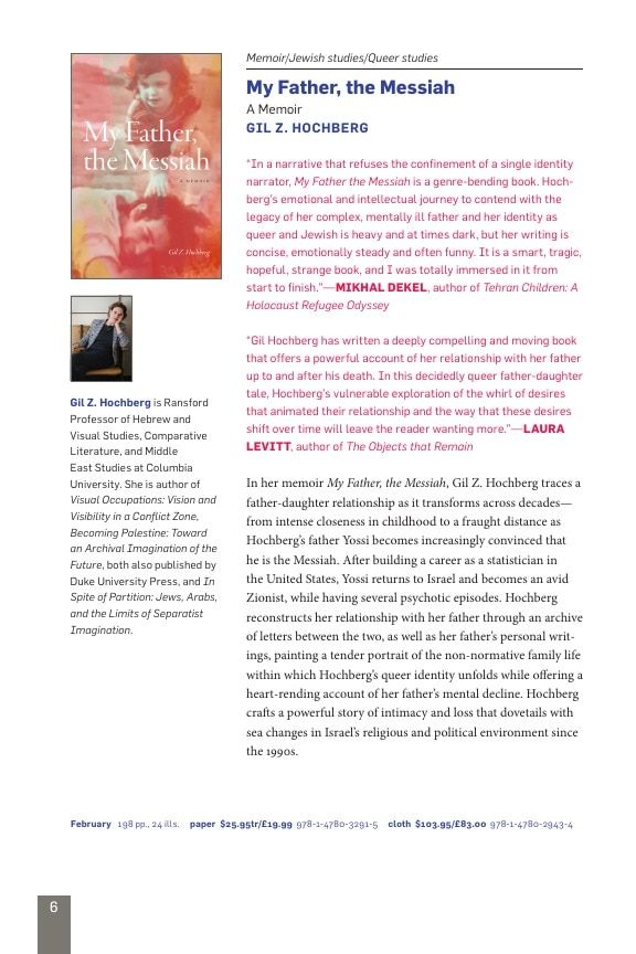 Duke University Press Spring 2026 Catalog Weekly Ad December 31, 2025 - December 31, 2026