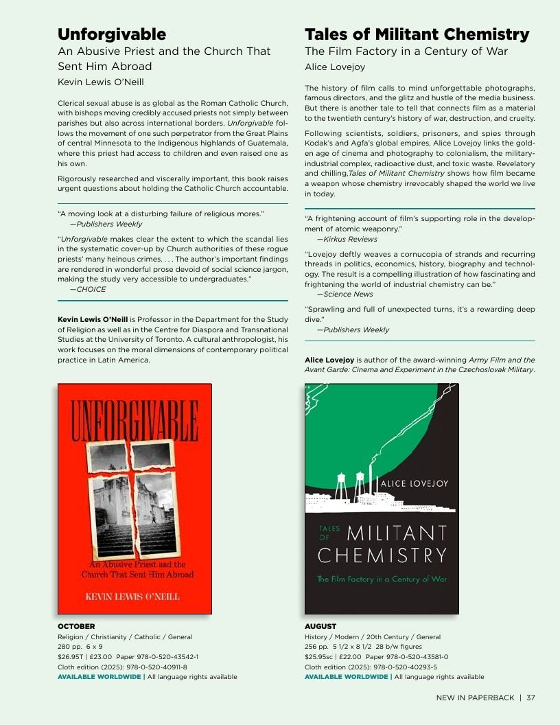 University of California Press Fall 2026 Catalog Weekly Ad December 31, 2025 - December 31, 2026
