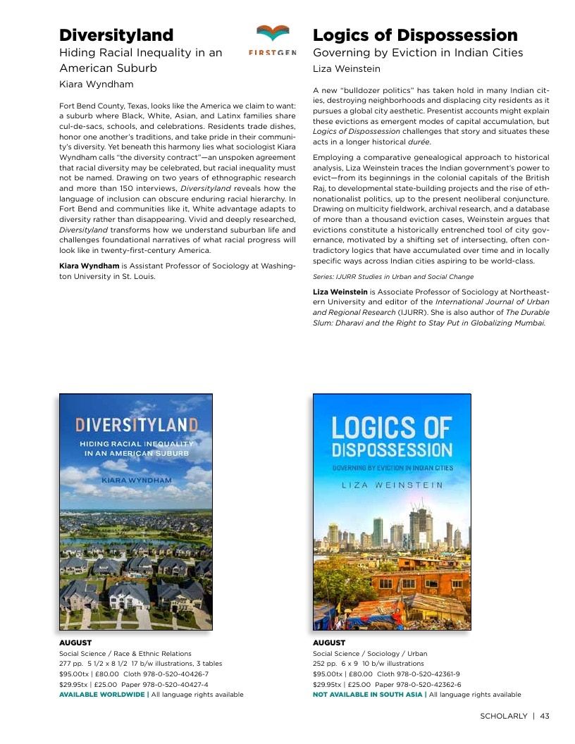 University of California Press Fall 2026 Catalog Weekly Ad December 31, 2025 - December 31, 2026