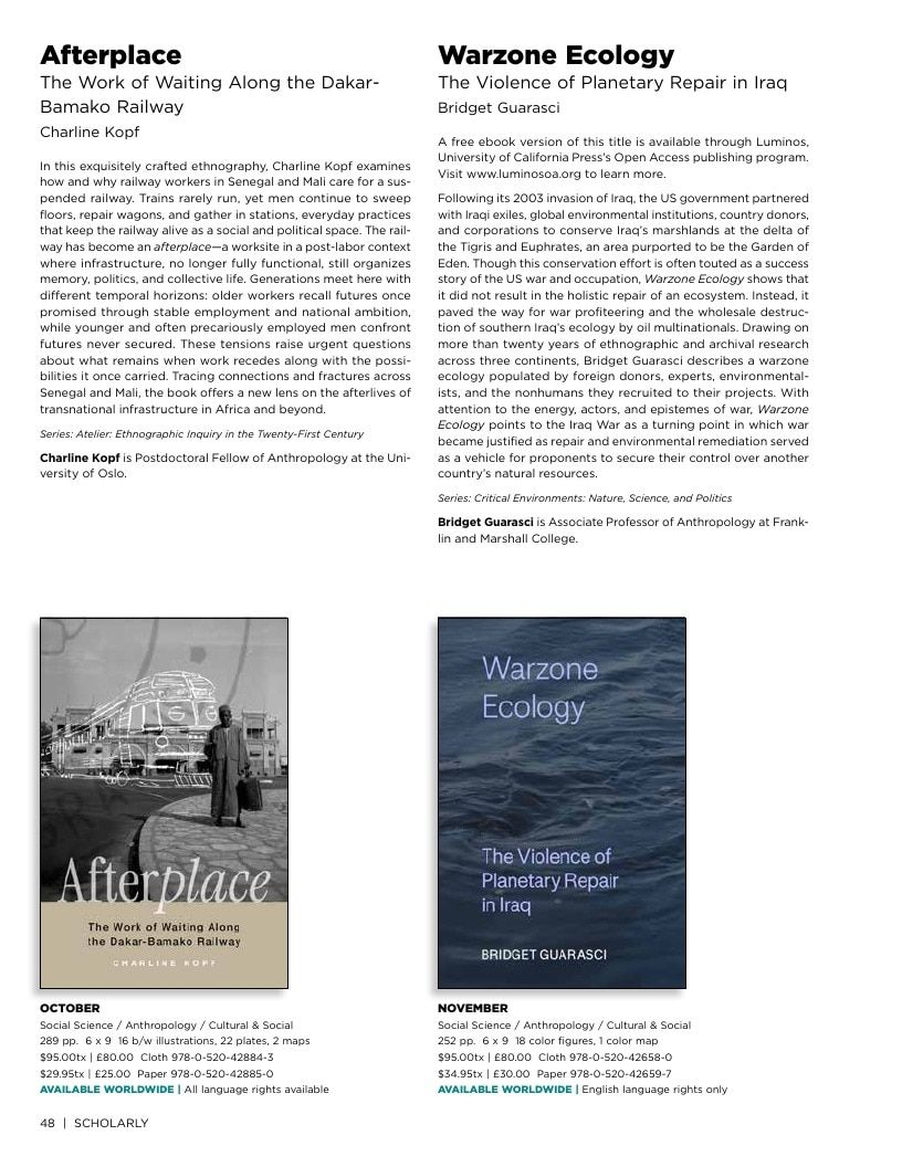 University of California Press Fall 2026 Catalog Weekly Ad December 31, 2025 - December 31, 2026