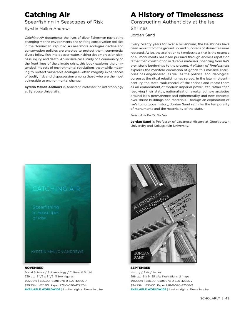University of California Press Fall 2026 Catalog Weekly Ad December 31, 2025 - December 31, 2026