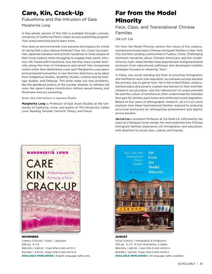 University of California Press Fall 2026 Catalog Weekly Ad December 31, 2025 - December 31, 2026