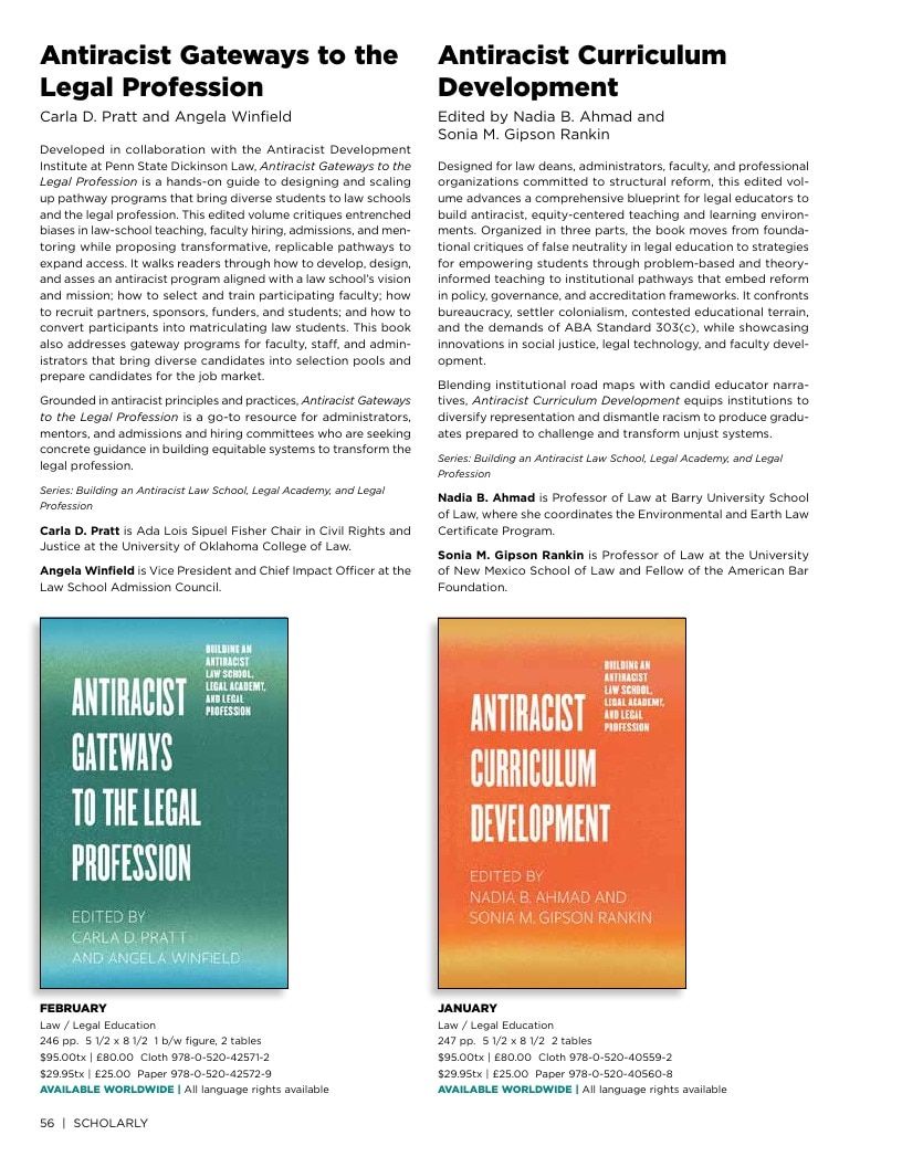 University of California Press Fall 2026 Catalog Weekly Ad December 31, 2025 - December 31, 2026