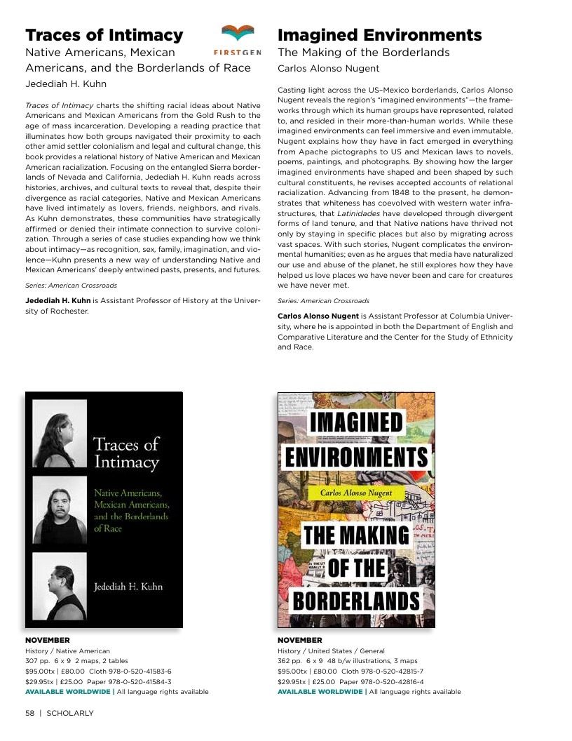 University of California Press Fall 2026 Catalog Weekly Ad December 31, 2025 - December 31, 2026