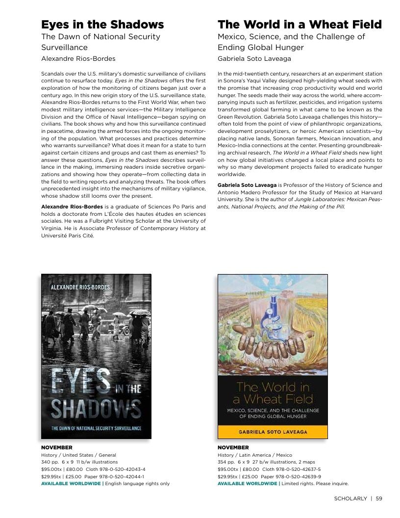 University of California Press Fall 2026 Catalog Weekly Ad December 31, 2025 - December 31, 2026