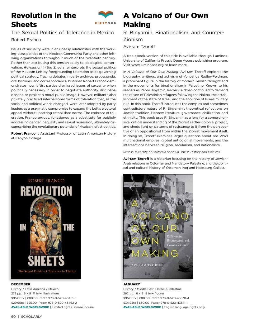 University of California Press Fall 2026 Catalog Weekly Ad December 31, 2025 - December 31, 2026