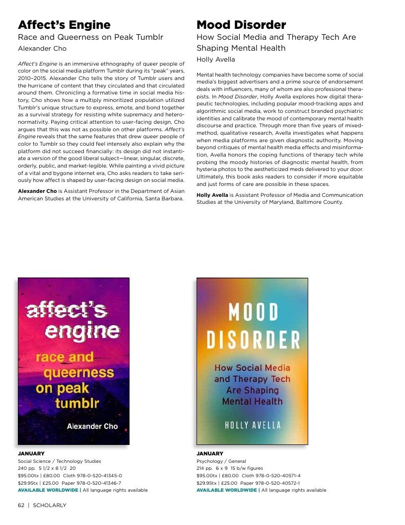 University of California Press Fall 2026 Catalog Weekly Ad December 31, 2025 - December 31, 2026