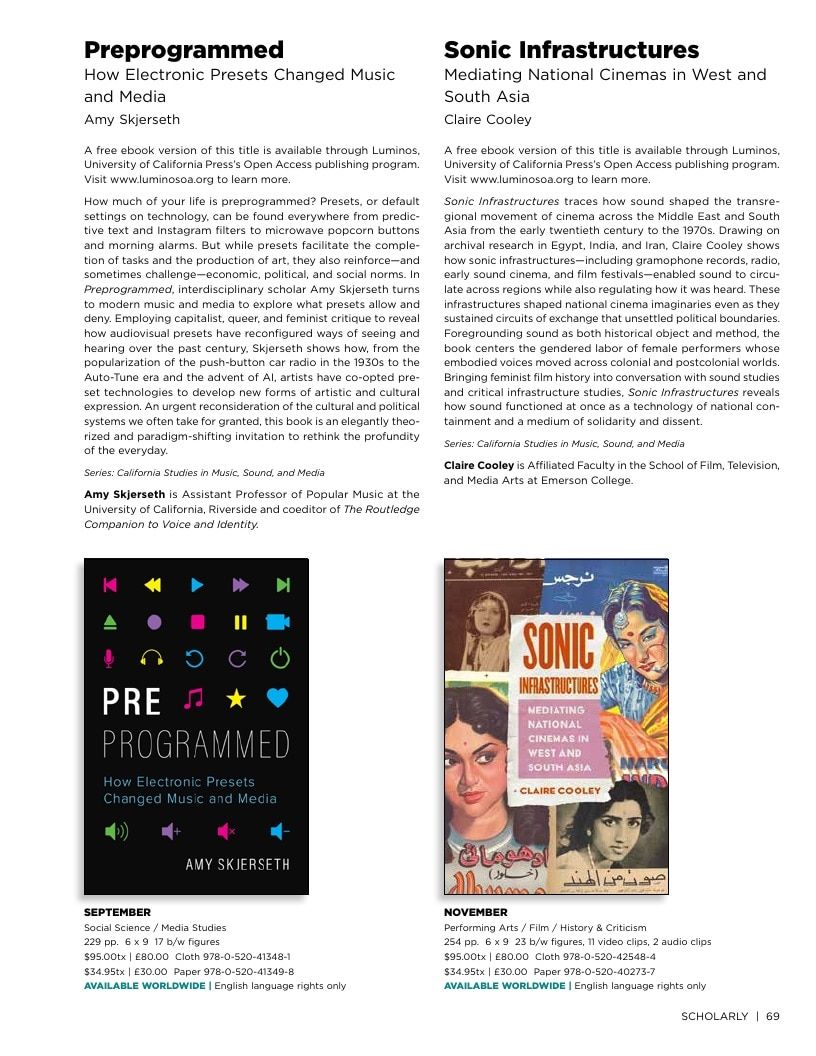 University of California Press Fall 2026 Catalog Weekly Ad December 31, 2025 - December 31, 2026