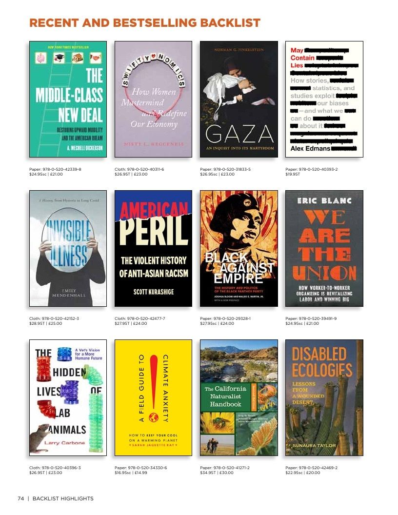 University of California Press Fall 2026 Catalog Weekly Ad December 31, 2025 - December 31, 2026