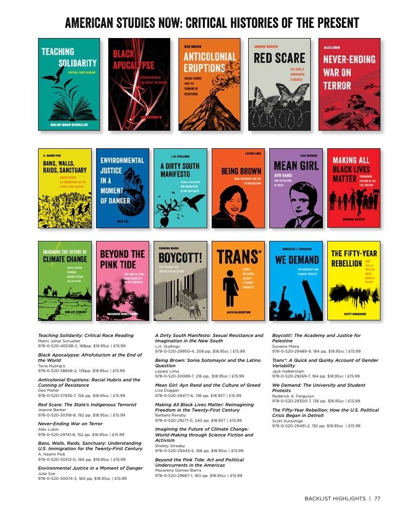 University of California Press Fall 2026 Catalog Weekly Ad December 31, 2025 - December 31, 2026