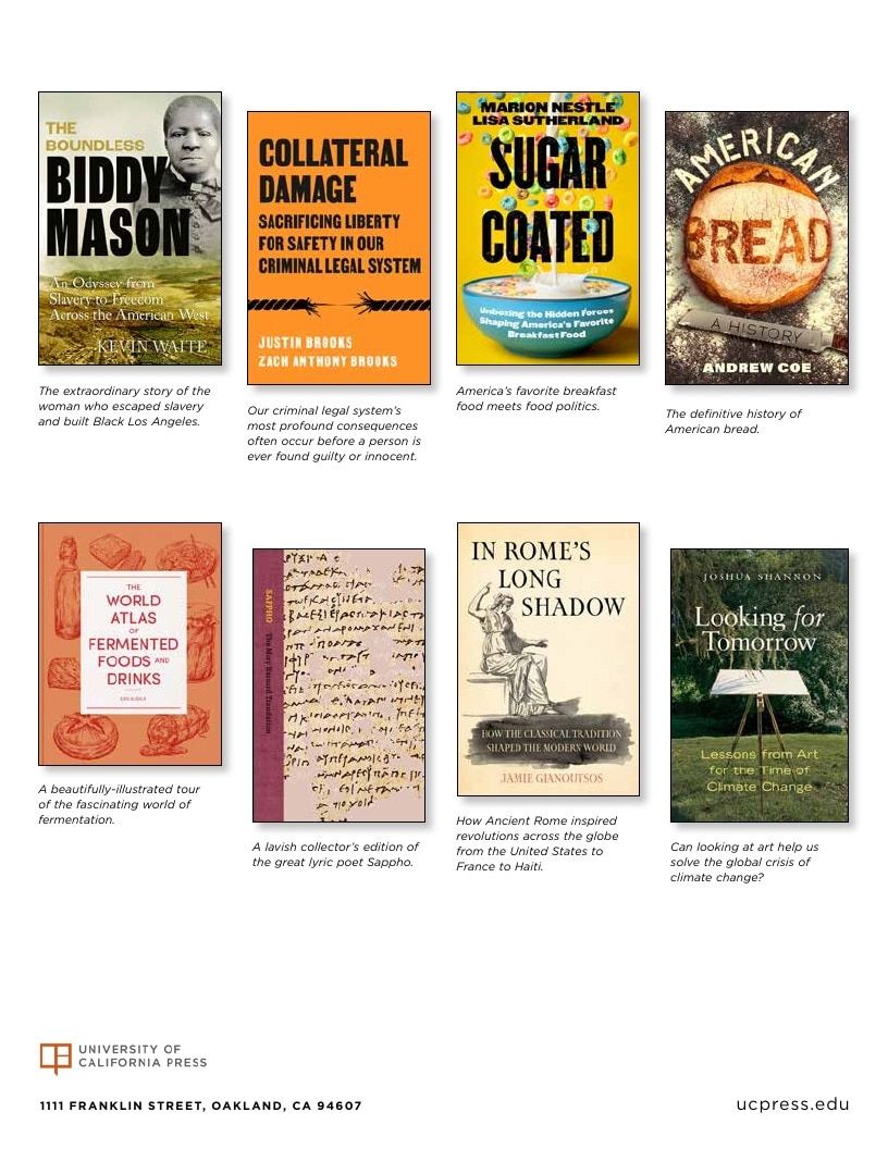University of California Press Fall 2026 Catalog Weekly Ad December 31, 2025 - December 31, 2026