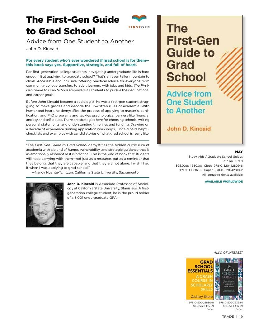 University of California Press Spring 2026 Catalog Weekly Ad December 31, 2025 - December 31, 2026
