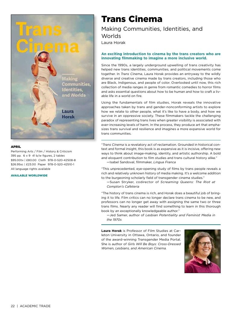 University of California Press Spring 2026 Catalog Weekly Ad December 31, 2025 - December 31, 2026