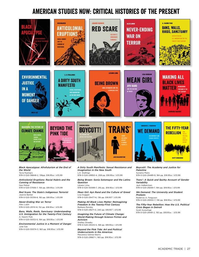 University of California Press Spring 2026 Catalog Weekly Ad December 31, 2025 - December 31, 2026