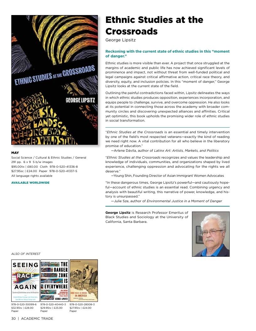 University of California Press Spring 2026 Catalog Weekly Ad December 31, 2025 - December 31, 2026